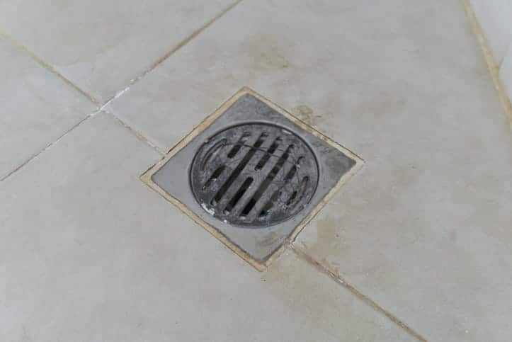 a clogged shower drain